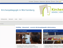 Tablet Screenshot of kirche-raum-paedagogik.de